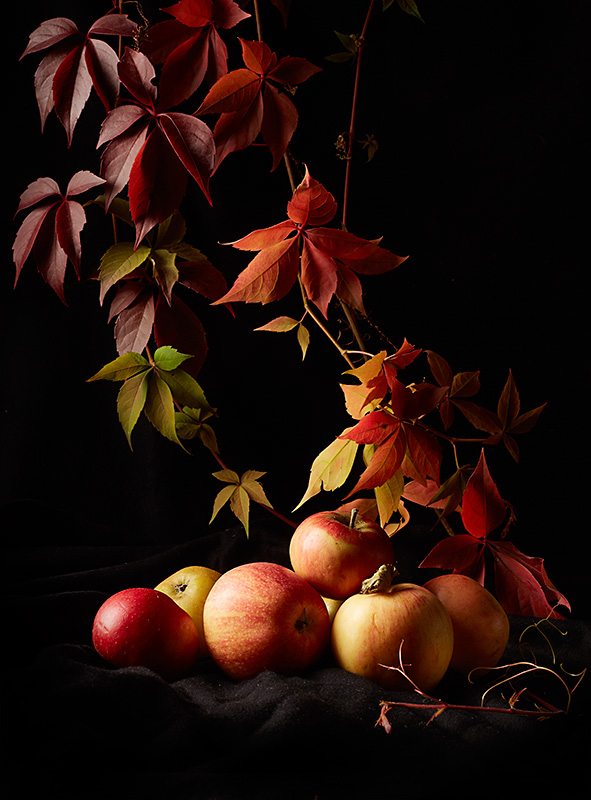 Still life apples